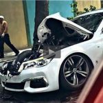 فیلم/ لحظه تصادف دو BMW در خیابان های ارومیه