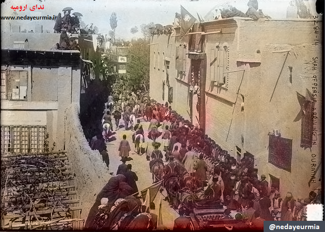 عکس قدیمی / بازدید احمدشاه قاجار از ارومیه در سال ۱۹۱۱