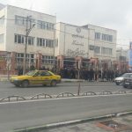 تجمع کارکنان گروه فولاد ارومیه در مقابل استانداری آذربایجان غربی